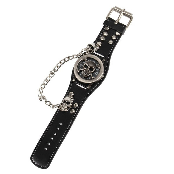 Men Punk Style Quartz Wrist Watch