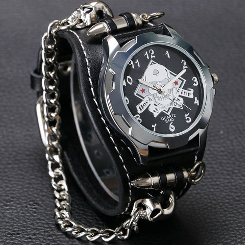 Cool Punk Quartz Watch Bracelet