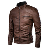 Men Causal Leather Jacket