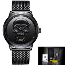 Cool Punk 3D Skull Men Watch