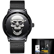 Cool Punk 3D Skull Men Watch