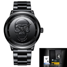 Cool Punk 3D Skull Men Watch