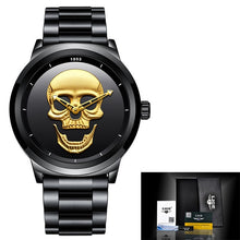 Cool Punk 3D Skull Men Watch