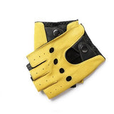 Pure Leather Half Finger Thin Gloves