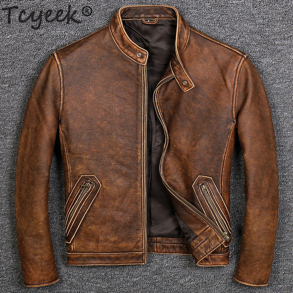 Men Fit Moto Biker Jacket