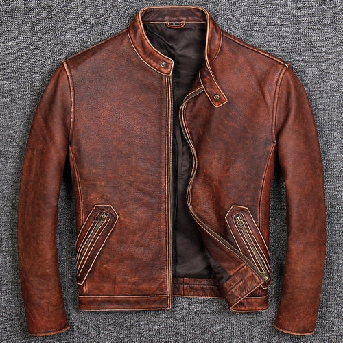 Men Fit Moto Biker Jacket