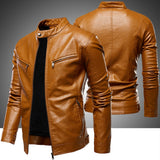 Men Simple Style Stand Collar Jacket