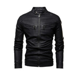 Men Simple Style Stand Collar Jacket