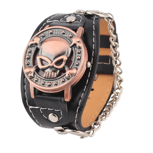 Biker Quartz Wrist Watch