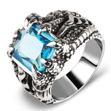 Creative Dragon Claw Crystal Ring for Men